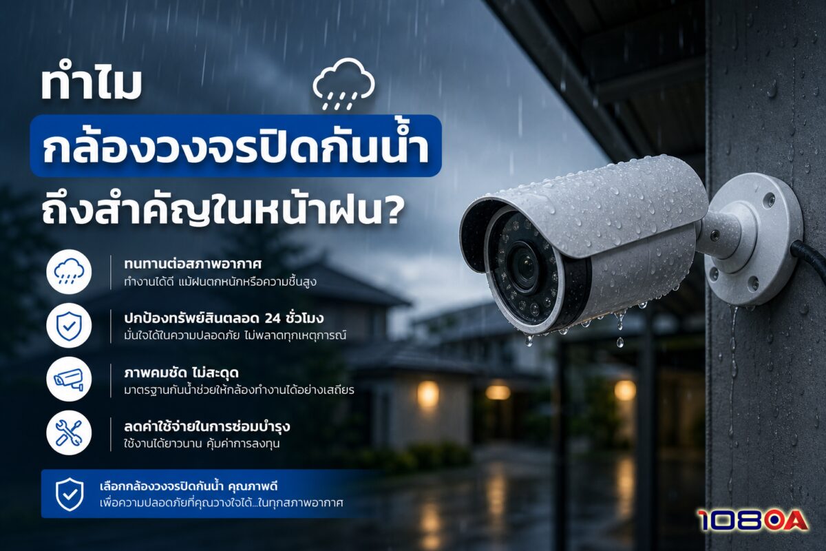 ทำไมกล้องวงจรปิดกันน้ำถึงสำคัญในหน้าฝน?