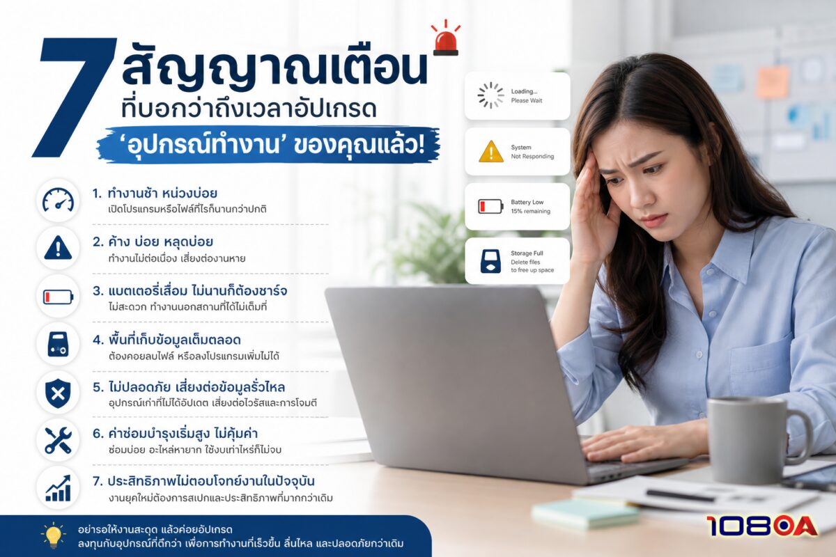 7 สัญญาณเตือนที่บอกว่าถึงเวลาอัปเกรด 'อุปกรณ์ทำงาน' ของคุณแล้ว!