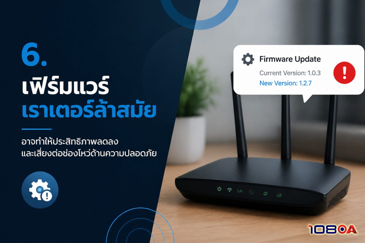 6. เฟิร์มแวร์เราเตอร์ล้าสมัย