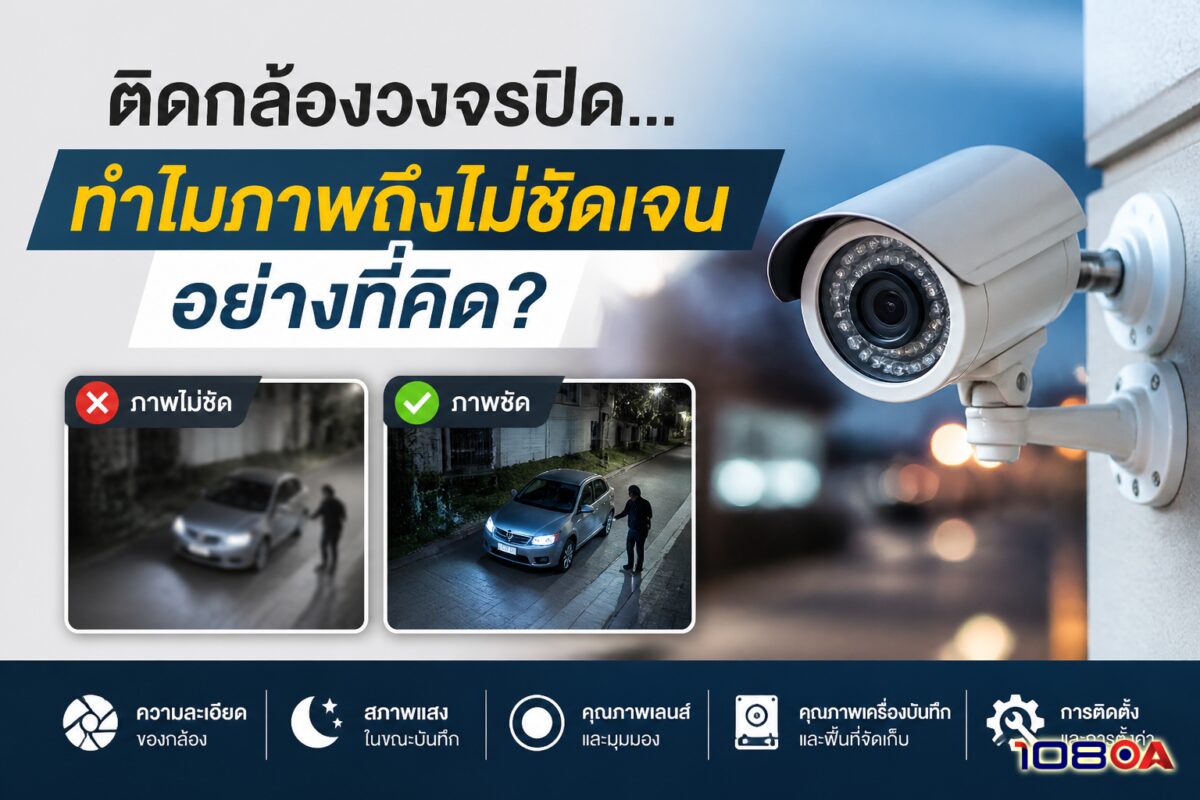 ติดกล้องวงจรปิด...ทำไมภาพถึงไม่ชัดเจนอย่างที่คิด?