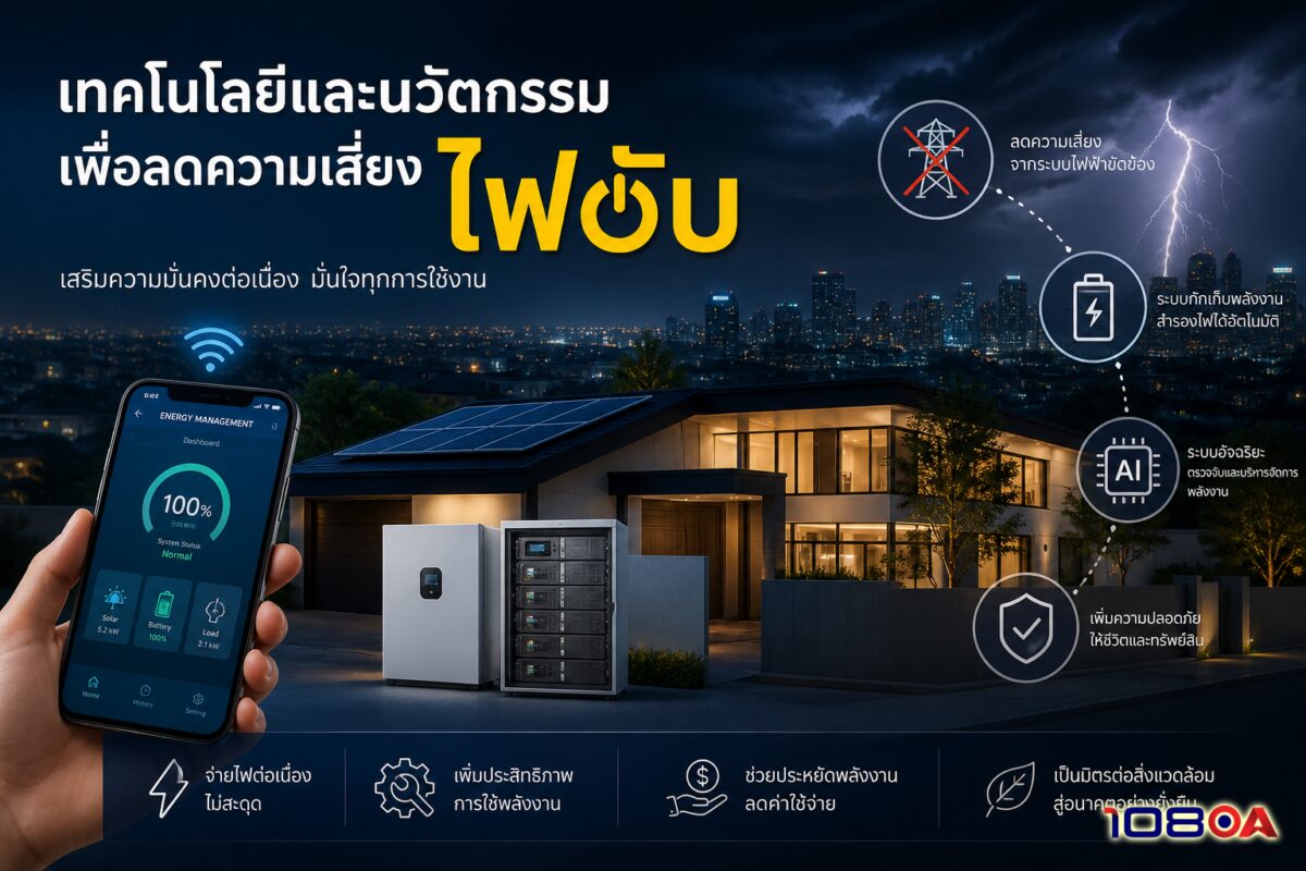 เทคโนโลยีและนวัตกรรมเพื่อลดความเสี่ยง ไฟดับ