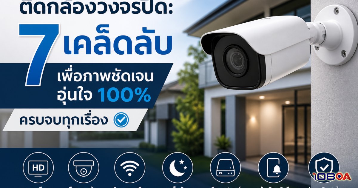 ติดกล้องวงจรปิด: 7 เคล็ดลับ เพื่อภาพชัดเจน อุ่นใจ 100% ครบจบทุกเรื่อง